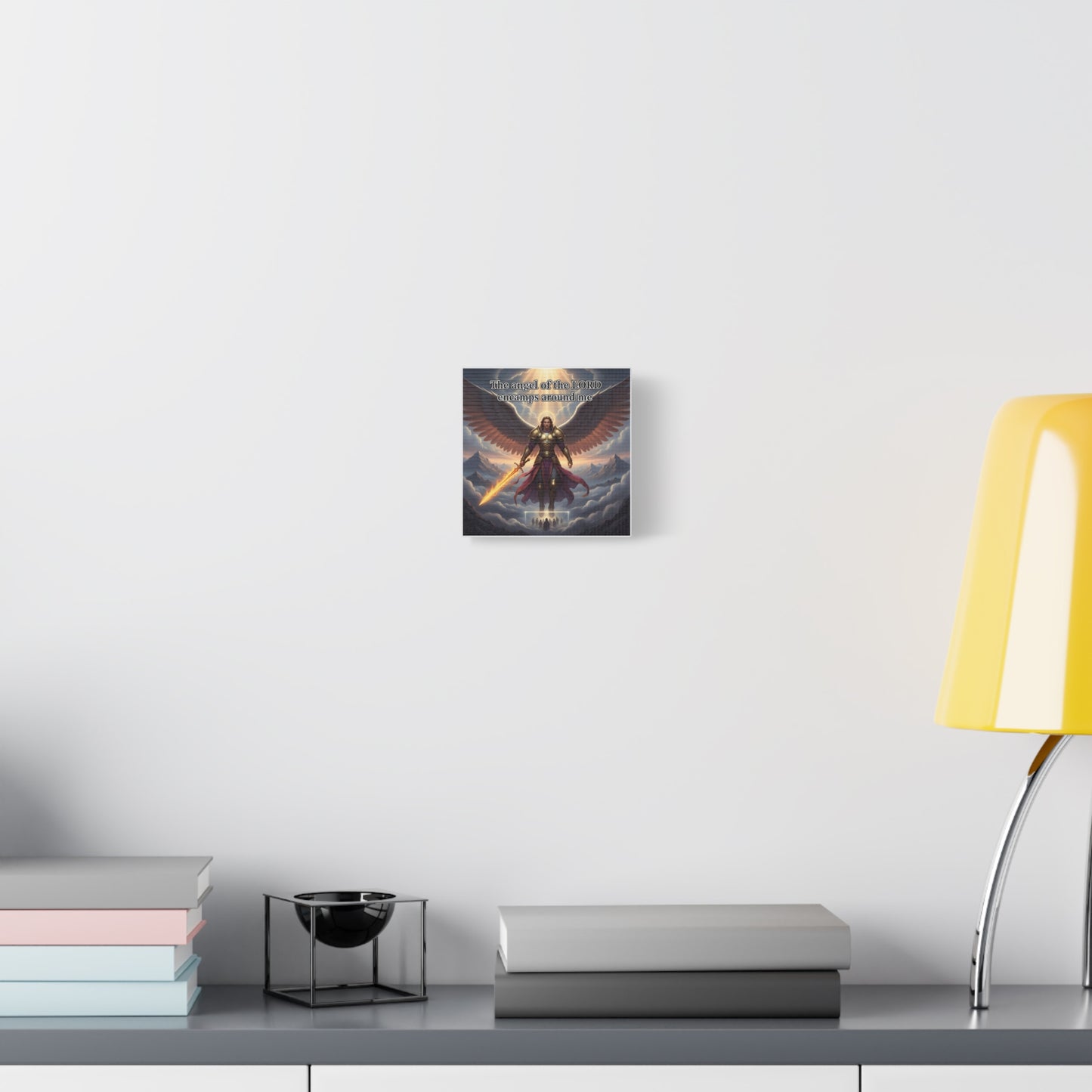 Angel Print Inspirational Wall Art Canvas — Christian Home Decoration, Unique Motivational Gift