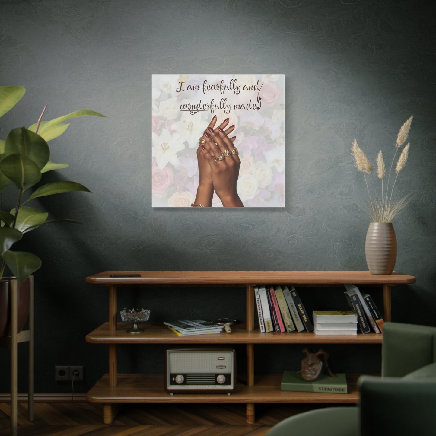 Religious Canvas Print — Christian Inspirational Wall Art, Motivational Faith Gift for Her