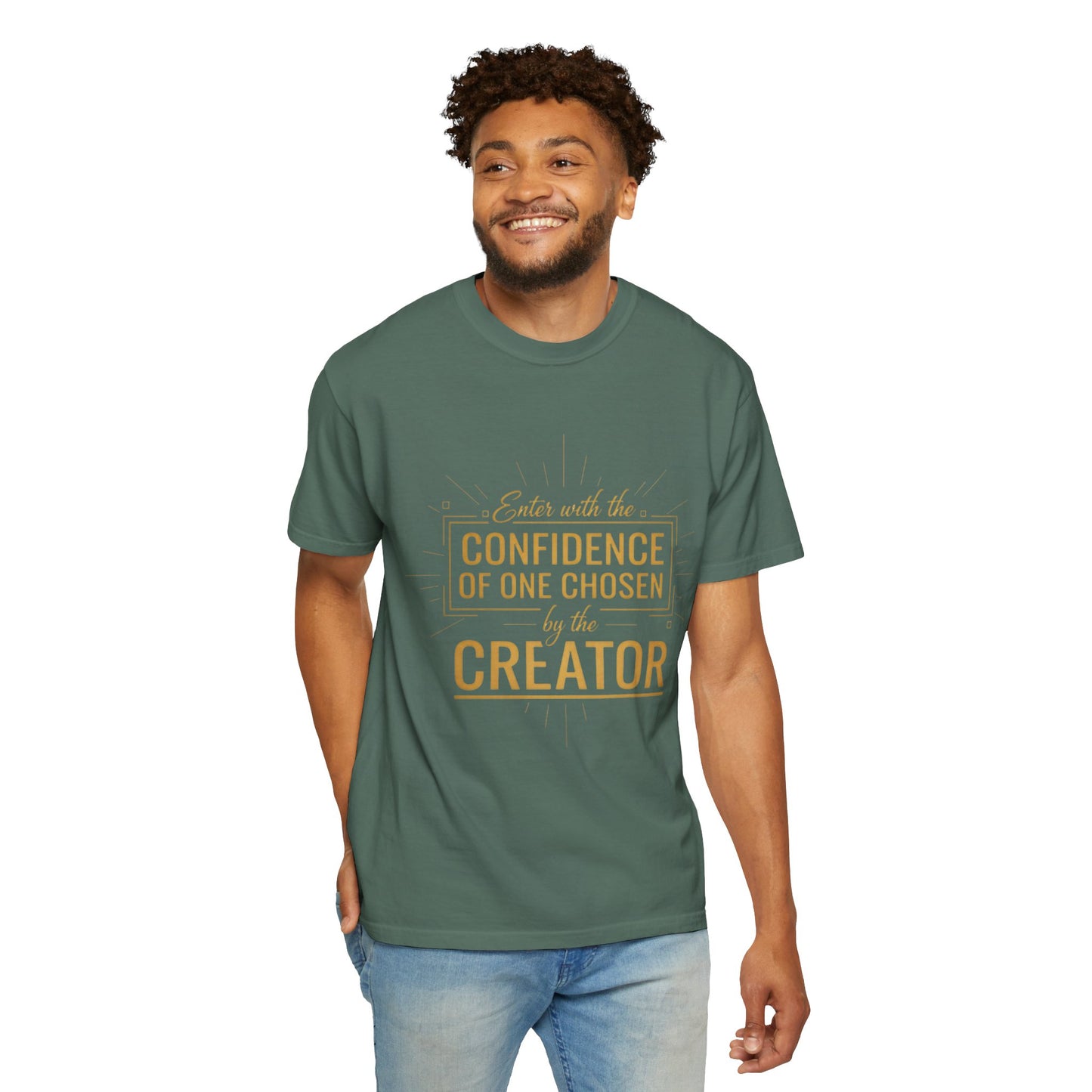 Christian Faith T-Shirt — Confidence of One Chosen by the Creator, Inspirational Unisex Tee