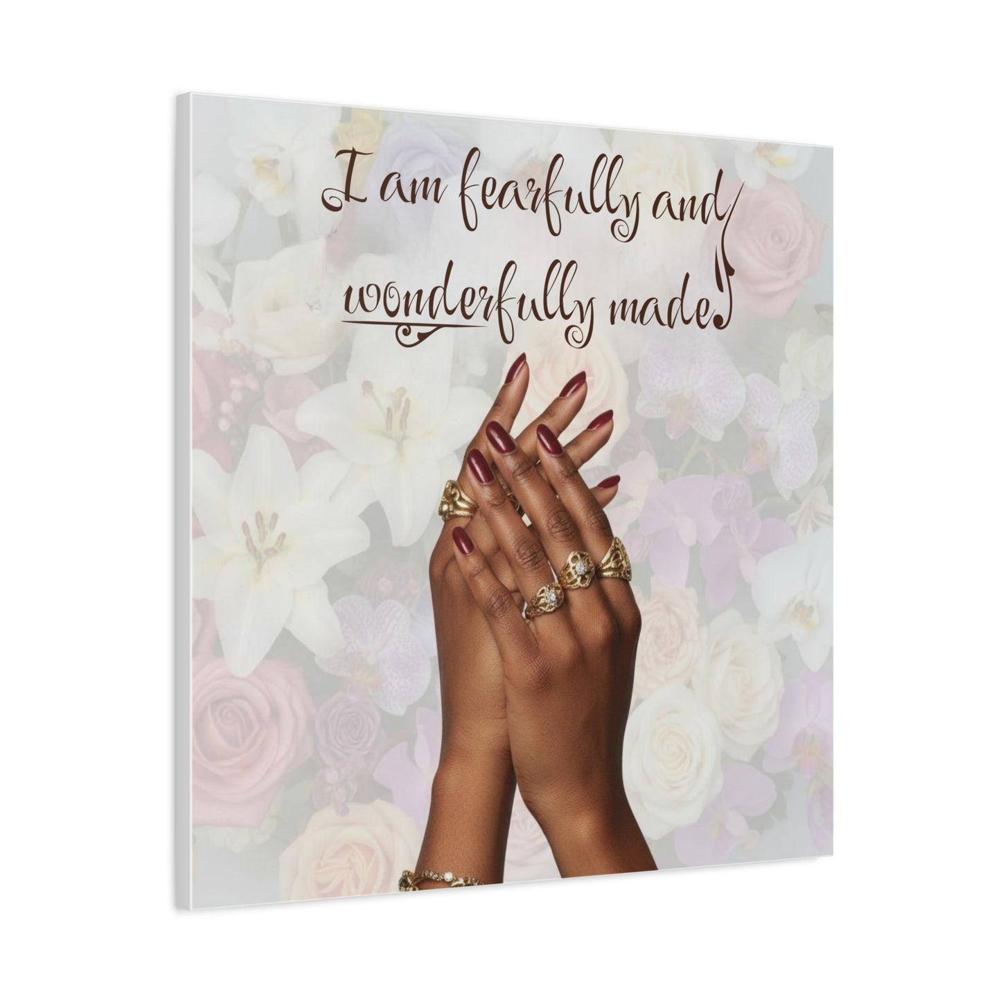 Religious Canvas Print — Christian Inspirational Wall Art, Motivational Faith Gift for Her