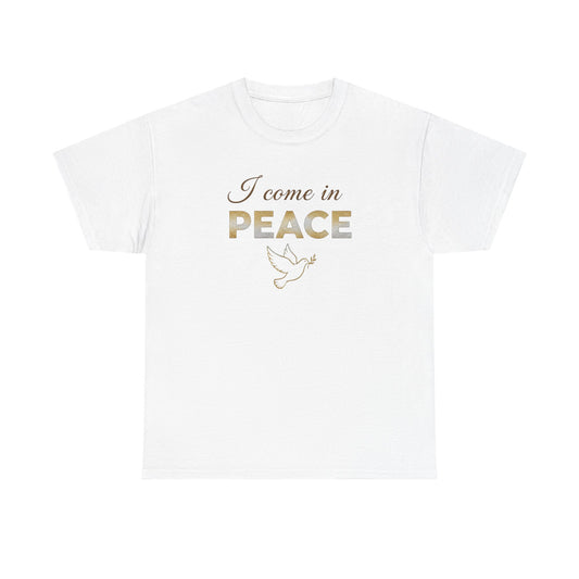 I Come in Peace T‑Shirt — Dove Graphic Peace Tee