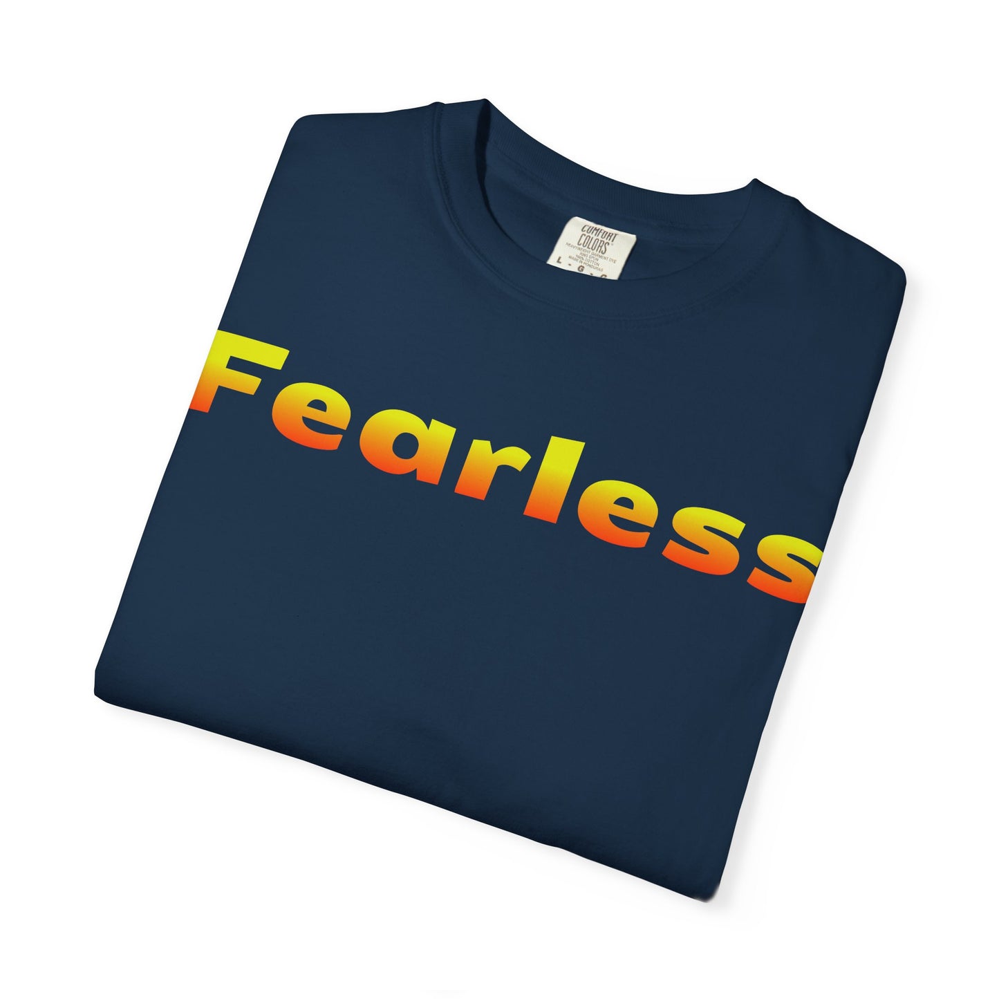 Fearless Graphic T-Shirt — Bold Gradient Text Tee