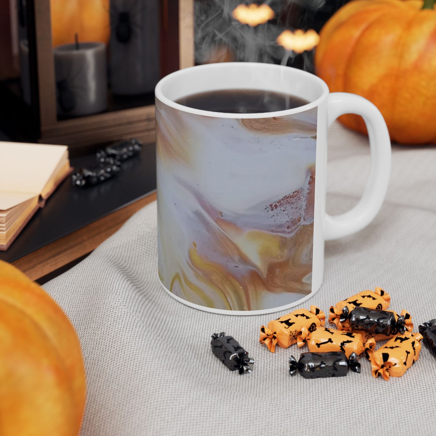 Elegant Marble Ceramic Mug - Perfect for Coffee Lovers