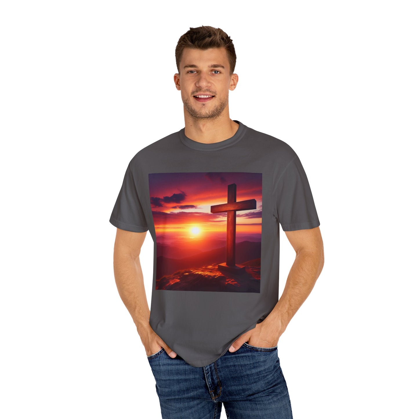 A sunset with the Saviour  Inspirational Unisex T-Shirt