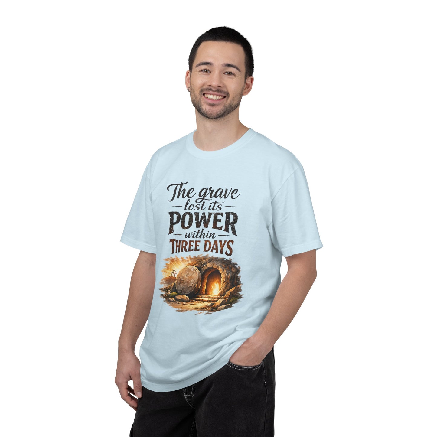 Resurrection T-Shirt — “The Grave Lost Its Power Within Three Days” Resurrection Tee