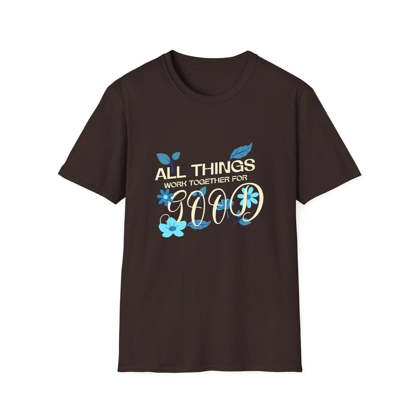 Inspirational Unisex Softstyle T-Shirt - 'All Things Work Together for Good'