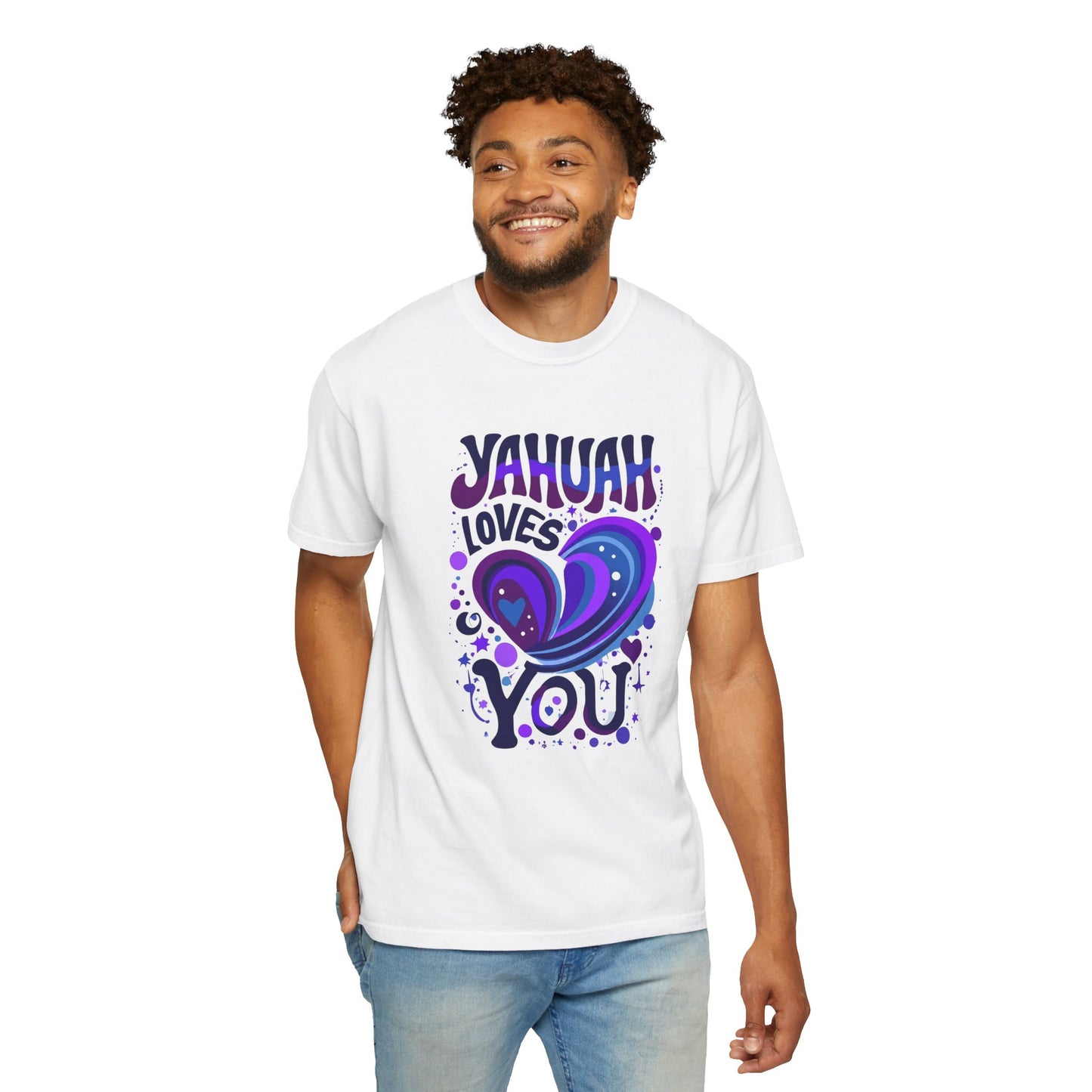 Yahuah Loves You T-Shirt — Faith-Inspired Christian Graphic Tee, Hebrew Name of God Gift