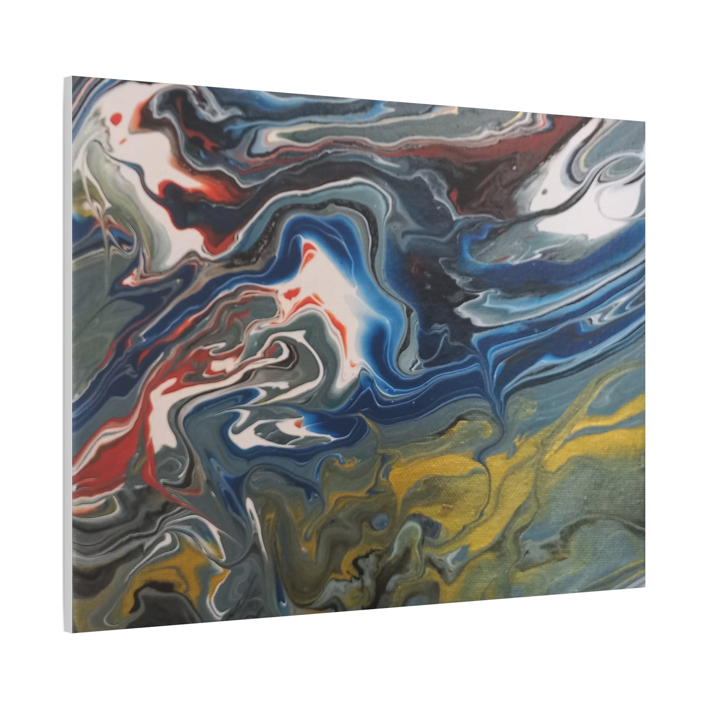 Canvas Print, Abstract Fluid Art, Matte Stretched Wall Art, Modern Acrylic Painting, Home Decor, Office Decor