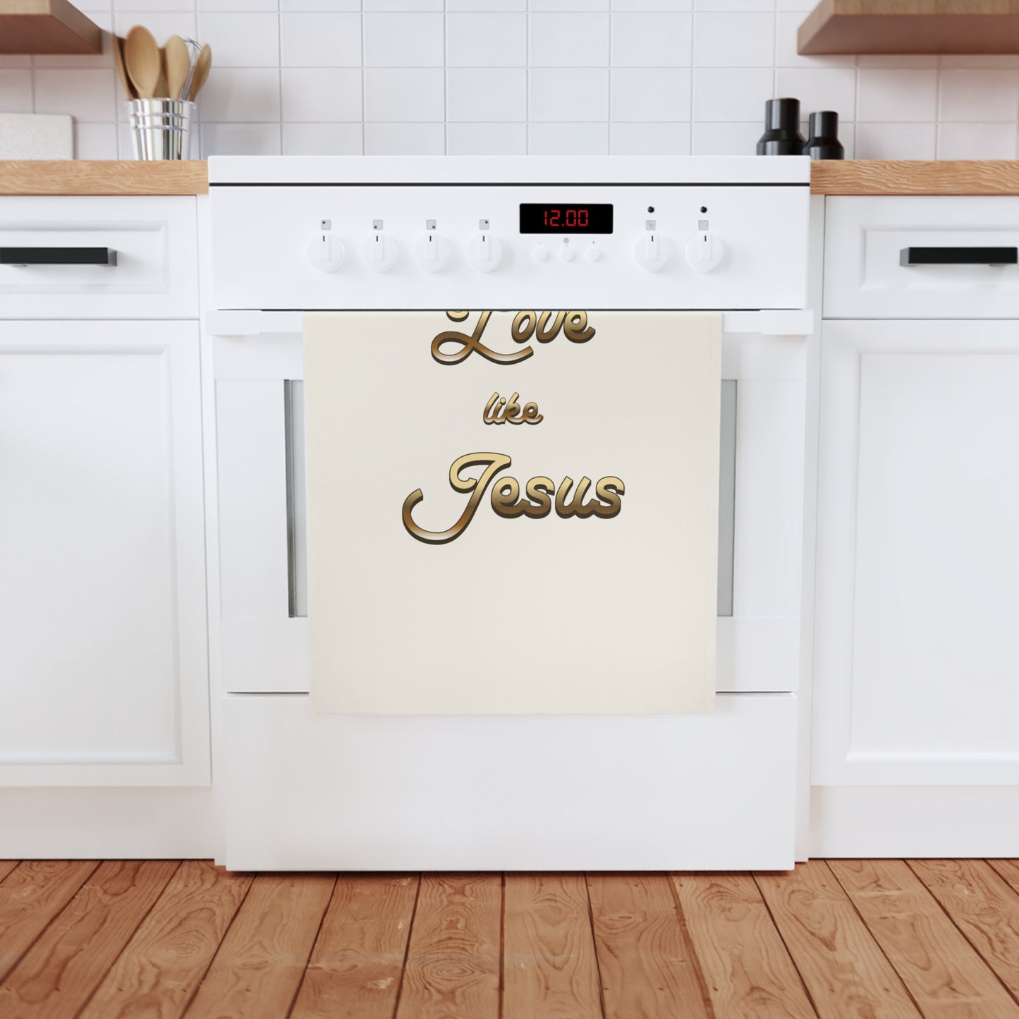 Tea Towel - Typography 'Love like Jesus'
