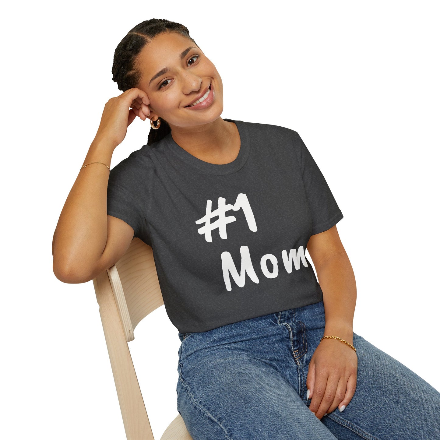 #1 Mom Unisex Softstyle 'Especially for Mom' Cozy T-shirt
