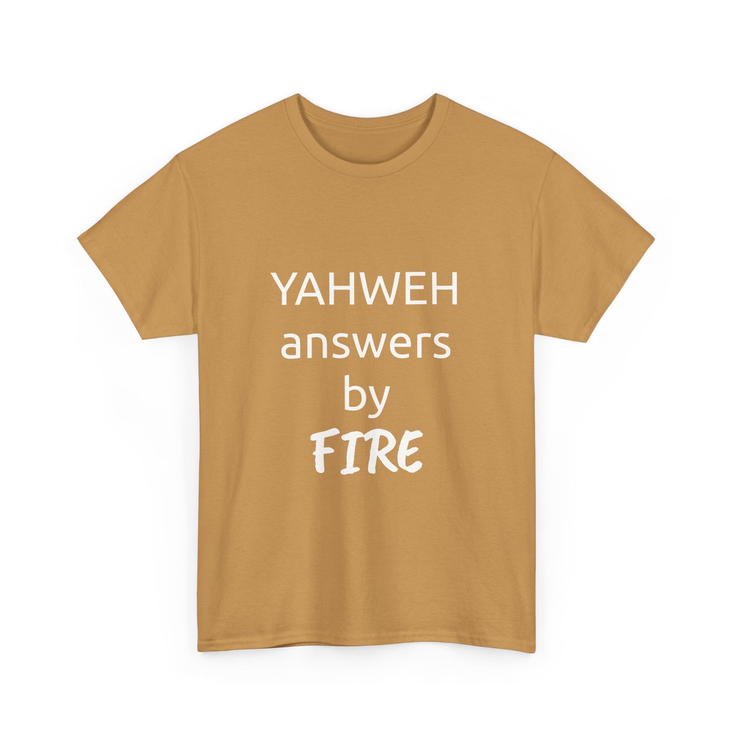 YAHWEH answers by fire