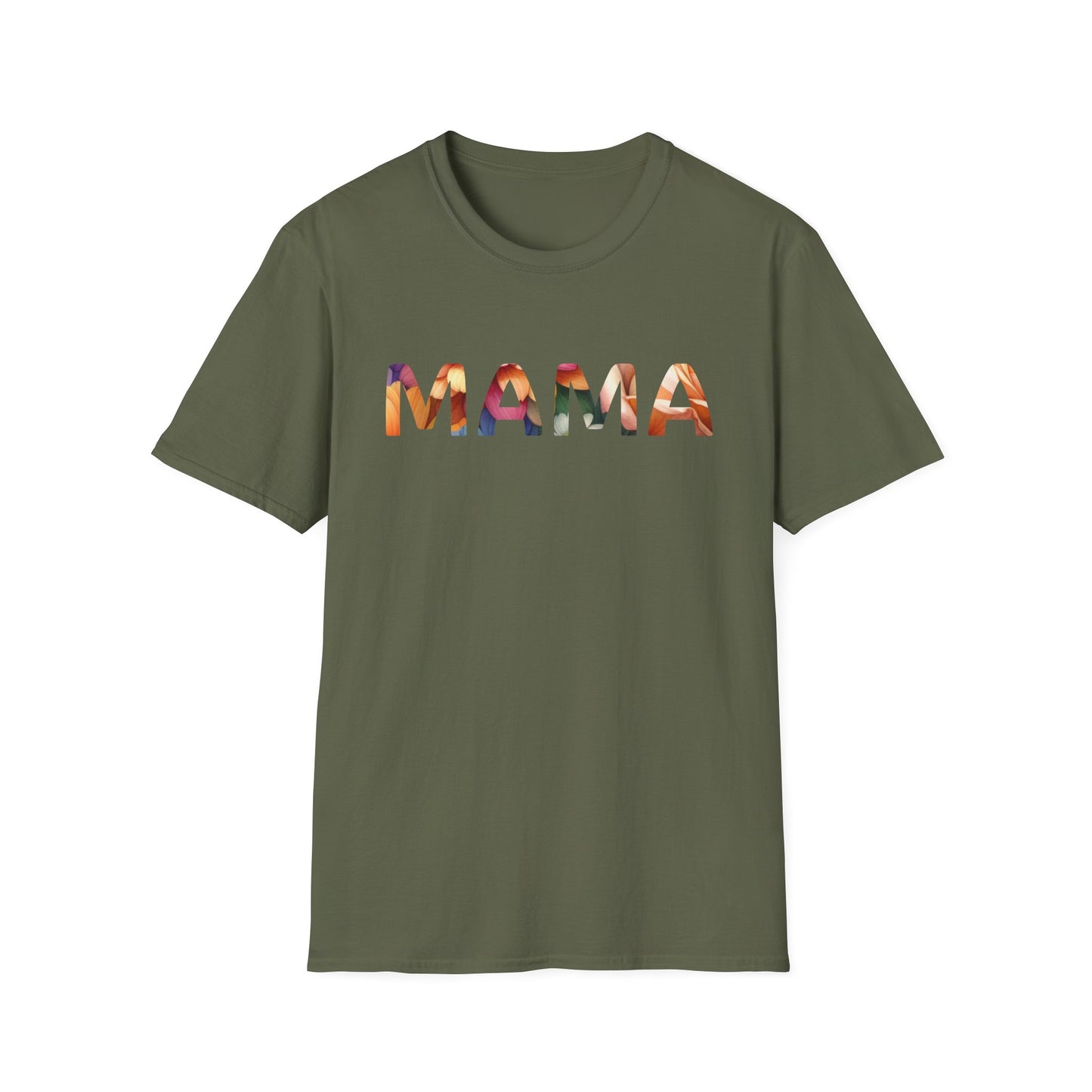 Mama Floral T-Shirt — Colorful Watercolor Mom Tee