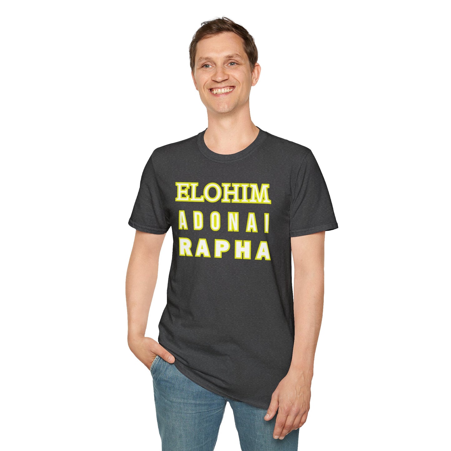 Inspirational Faith T-Shirt - Elohim Adonai Rapha Design