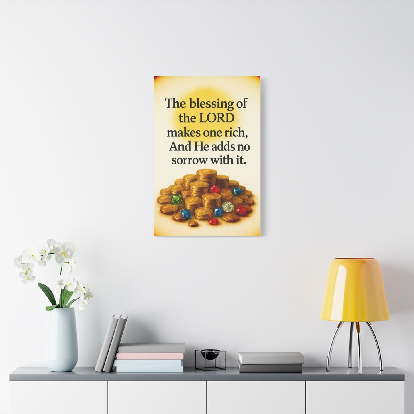 Inspirational Wall Art, Bible Verse Canvas, Religious Gift, Motivational Artwork