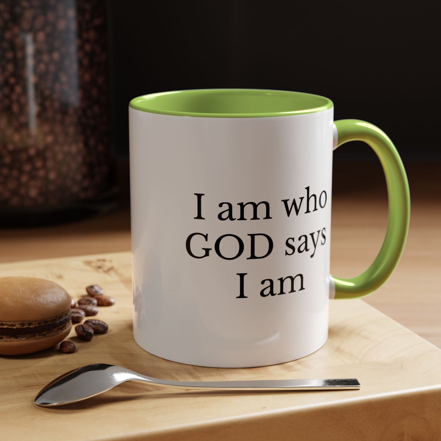 I AM WHO GOD SAYS I AM - Accent Coffee Mug (11, 15oz)
