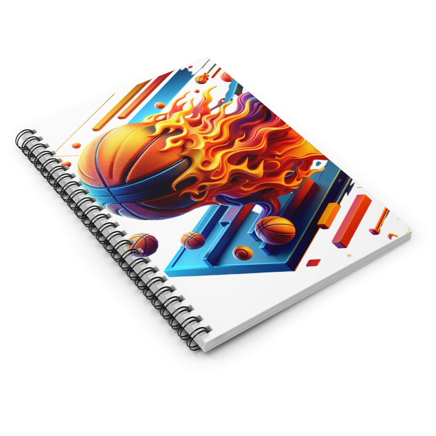 Dynamic Basketball Spiral Notebook