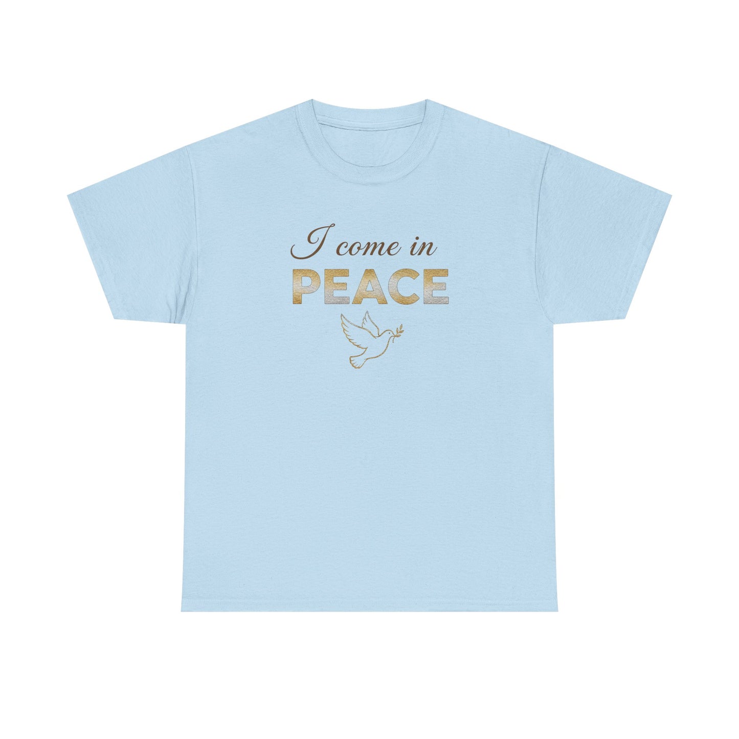 I Come in Peace T‑Shirt — Dove Graphic Peace Tee