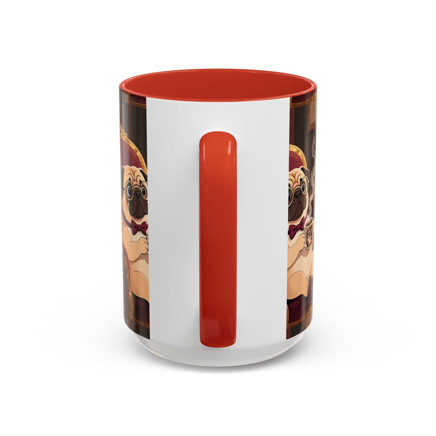 Pug in Armchair Coffee Mug — Cozy Literary Tea & Coffee Cup (11/15oz)