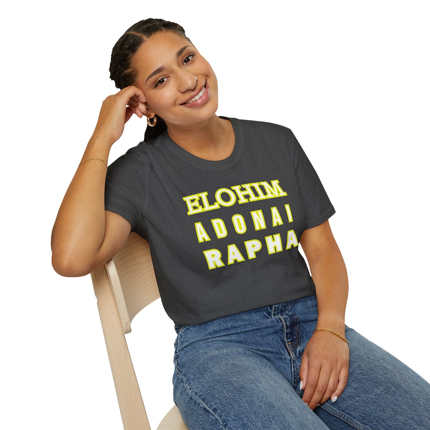 Inspirational Faith T-Shirt - Elohim Adonai Rapha Design