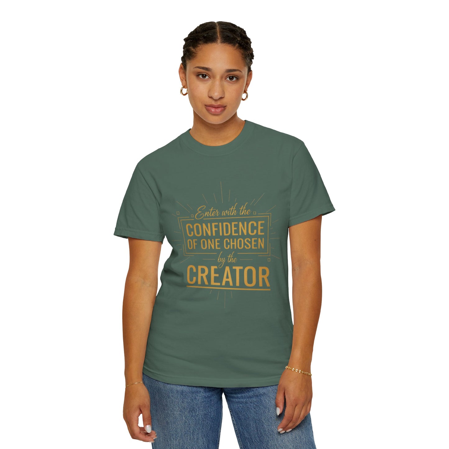 Christian Faith T-Shirt — Confidence of One Chosen by the Creator, Inspirational Unisex Tee