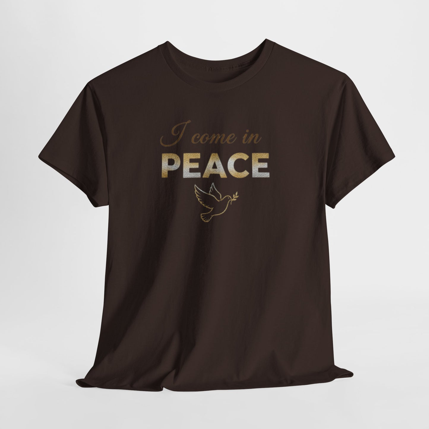I Come in Peace T‑Shirt — Dove Graphic Peace Tee