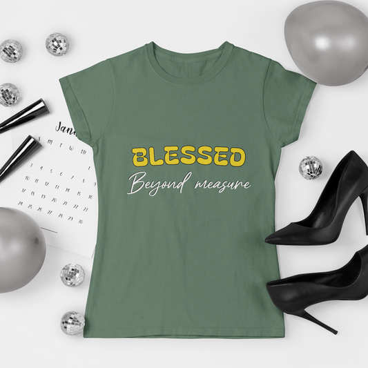 Blessed Beyond Measure Unisex Garment-Dyed T-Shirt