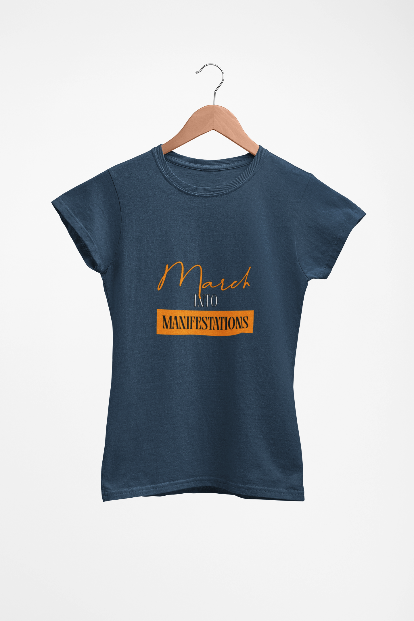 Unisex Garment-Dyed T-shirt - March into Manifestations - Inspirational Tee