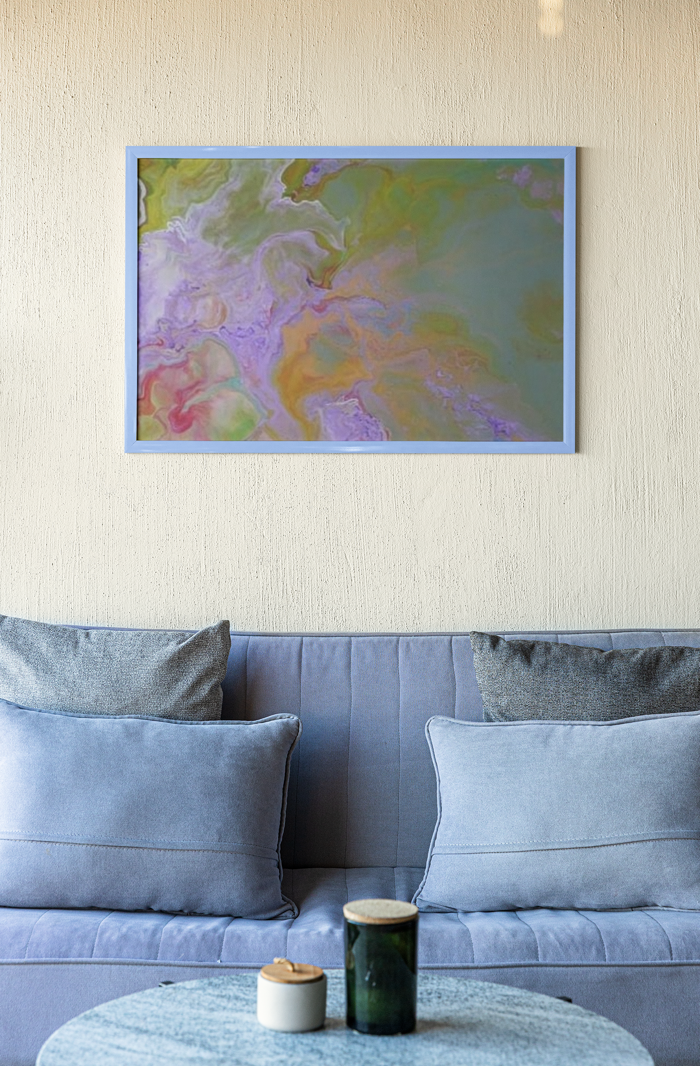 "Stepping into Greatness" Acrylic pour painting - Canvas Wall Art