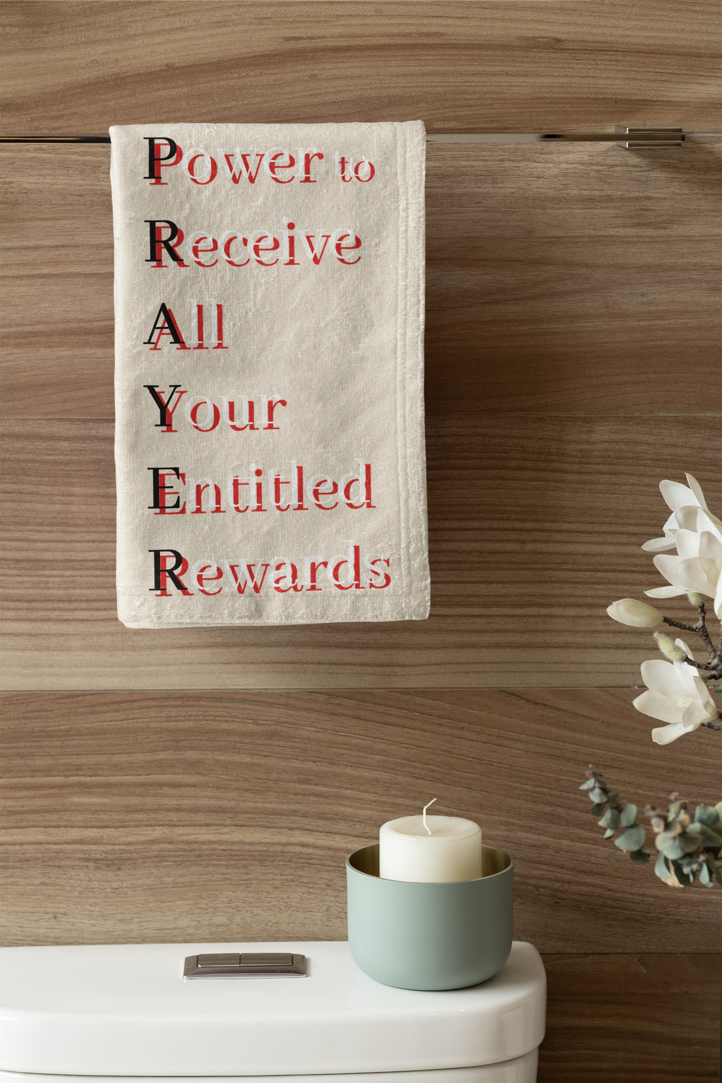 Inspirational 100% Organic Cotton Tea Towel - PRAYER Design