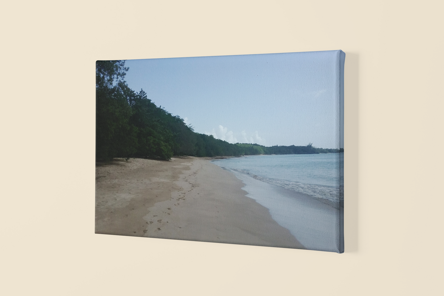 Serene Beach Canvas Print - Stretched Wall Art