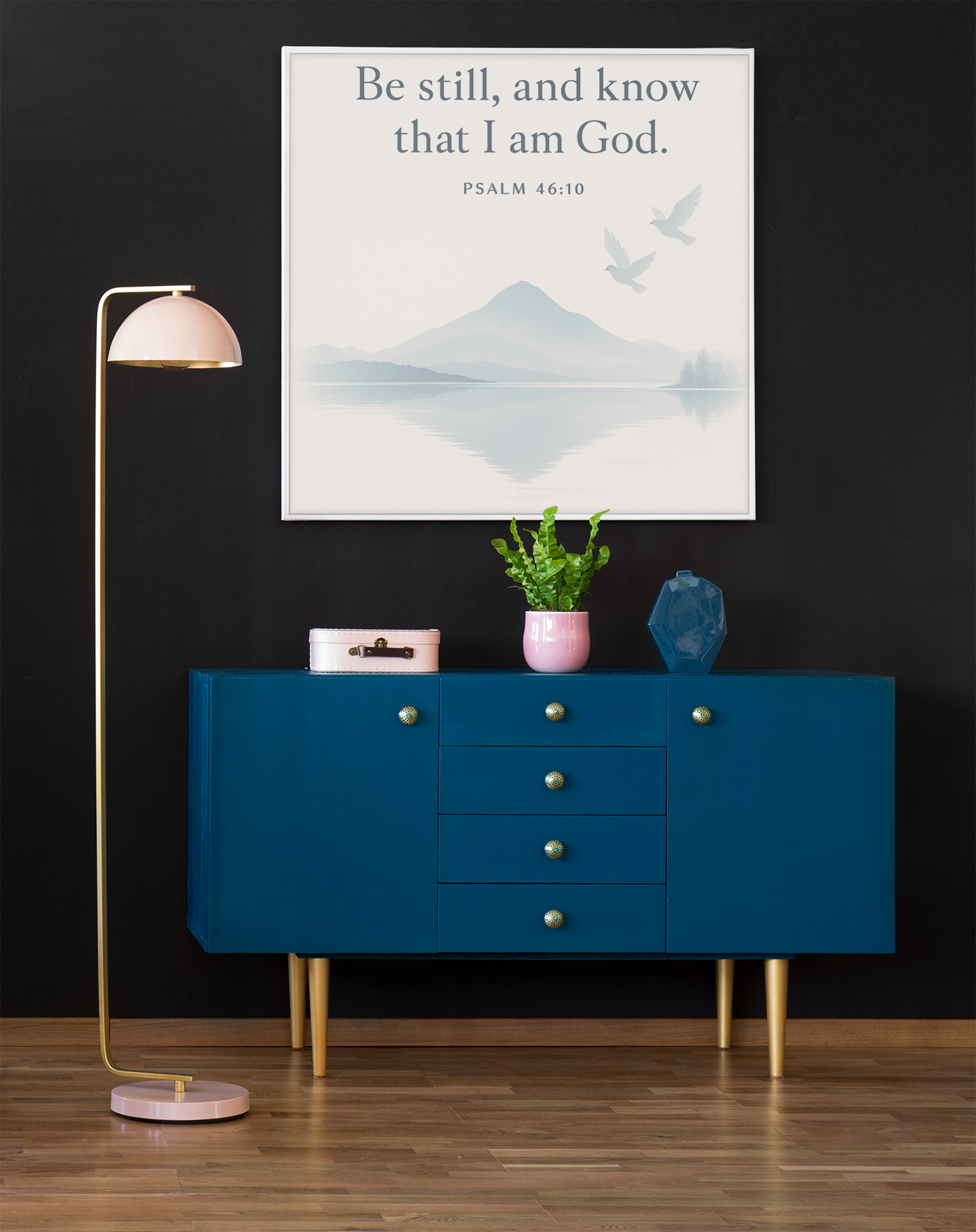 Inspirational Wall Art, Psalm 46:10, Be Still Decor, Tranquil Canvas, Home Faith Decor, Gift for Friends, Spiritual Artwork