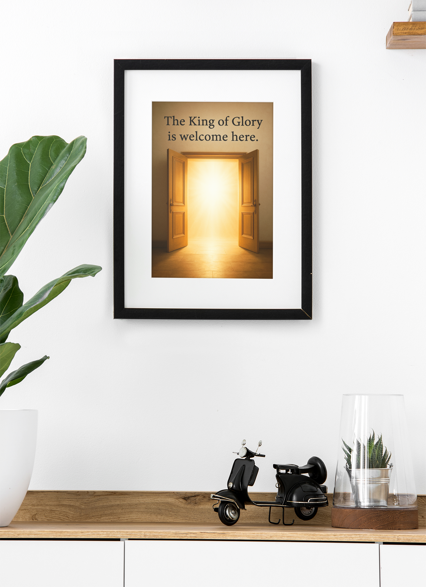 Modern Christian Faith Canvas Print — Inspirational Spiritual Wall Art, Religious Home Decor Gift