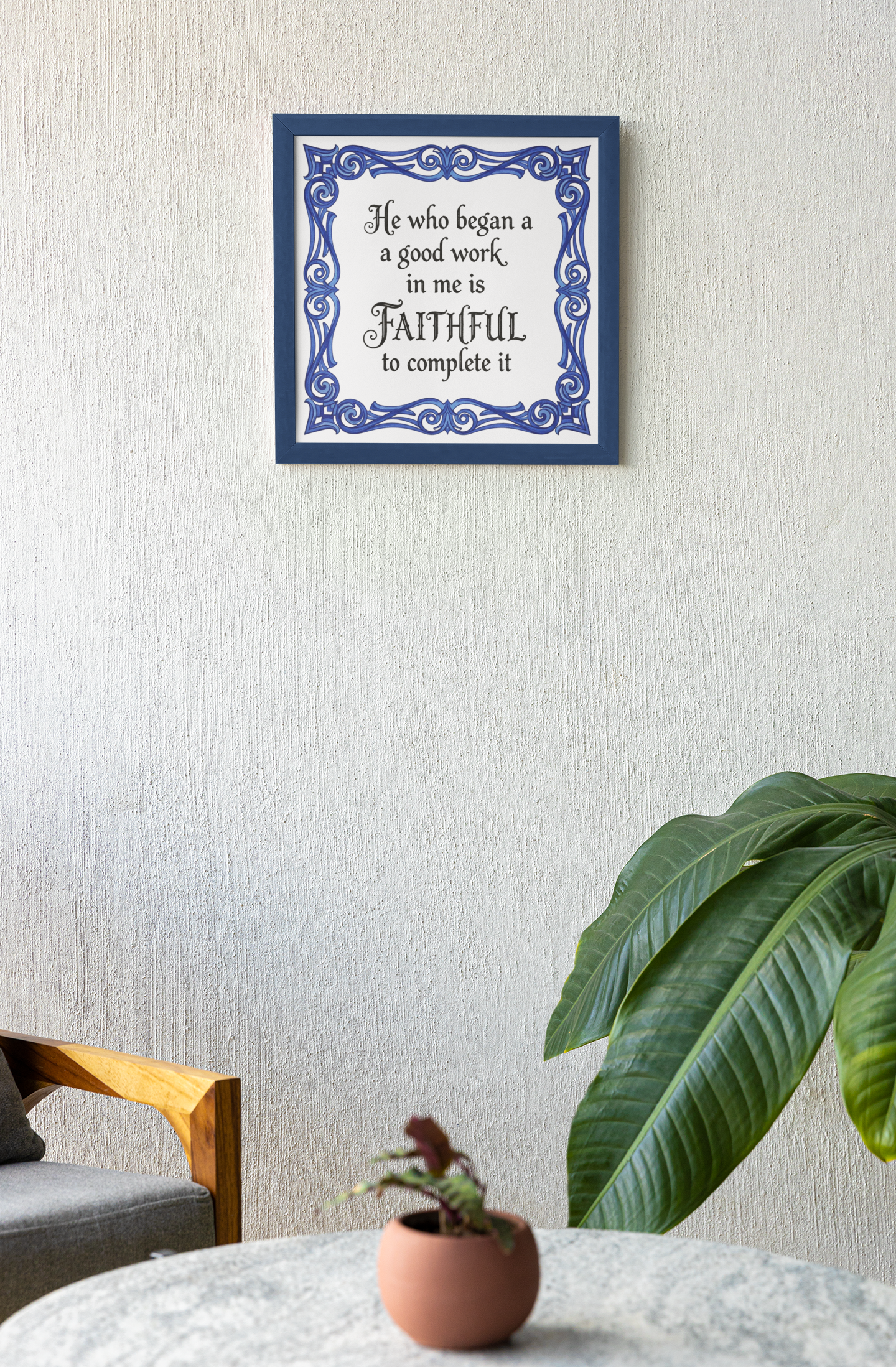 Inspirational Wall Art, Faithful Quote Wall Decor, Motivational Home Decor, Religious Gift, Positive Affirmation