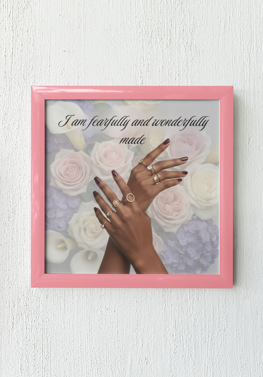 Fearfully and Wonderfully Made Canvas Wall Art —  Home Decor, Gift for Her