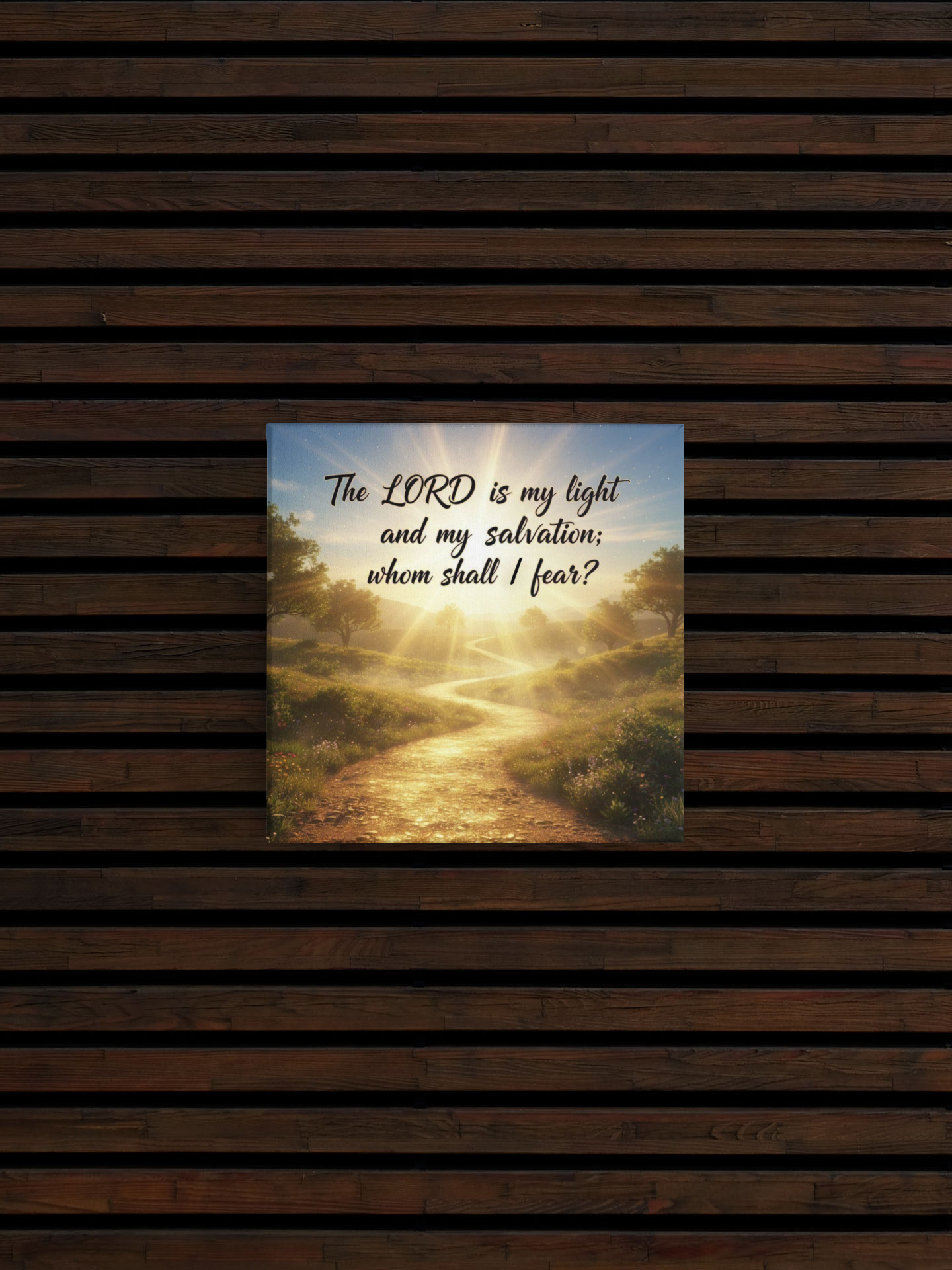 Uplifting Quote Canvas Print — Christian Inspirational Wall Art, Motivational Faith Gift for Believers