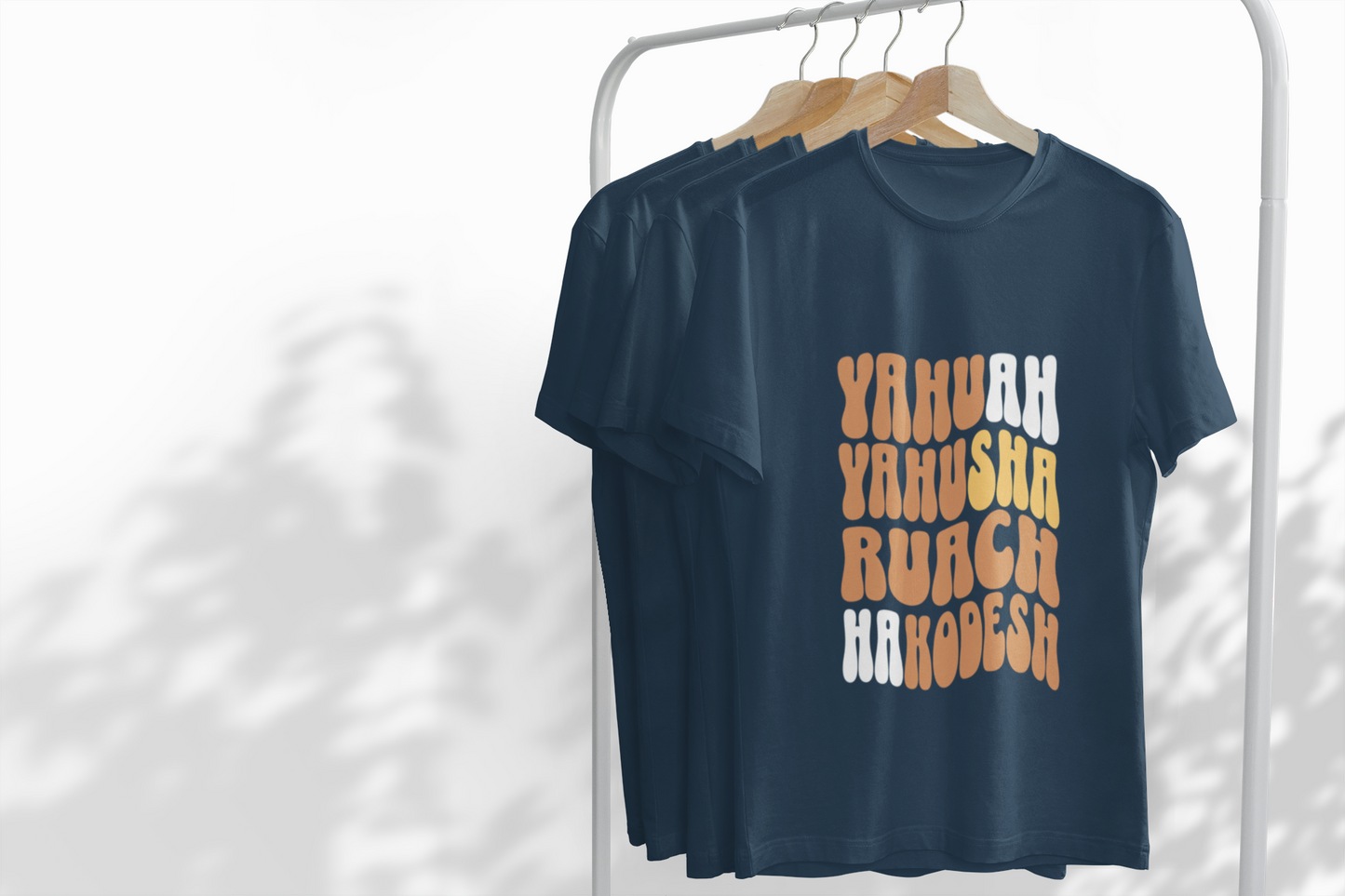 Hebrew Names of God Retro T-Shirt — Yahuah Yahusha Ruach HaKodesh Graphic Tee