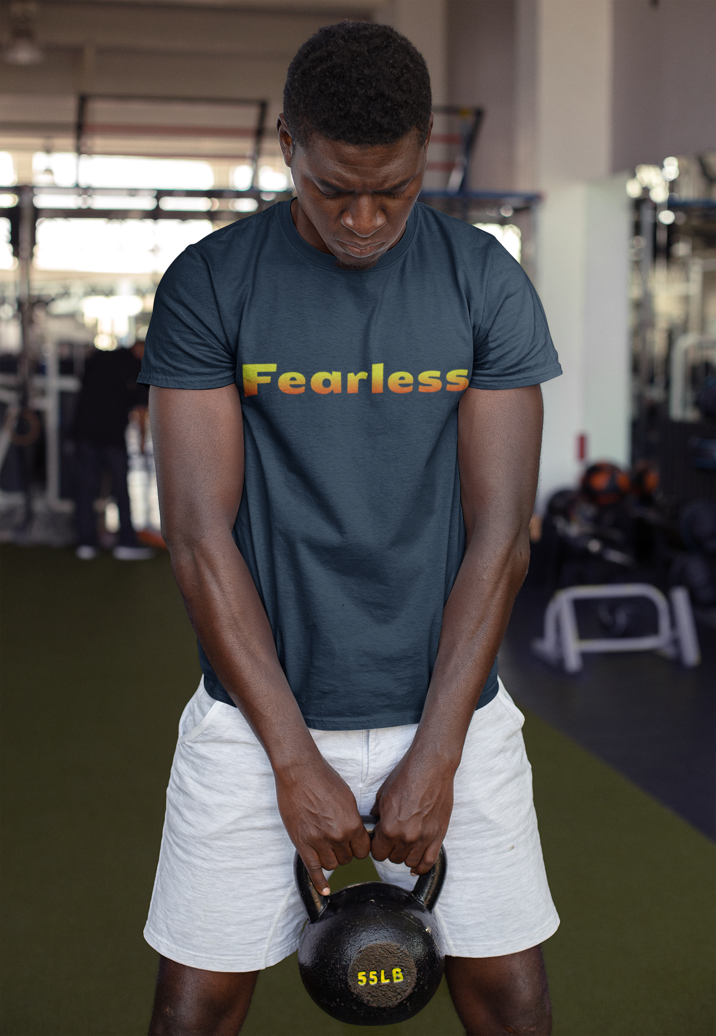 Fearless Graphic T-Shirt — Bold Gradient Text Tee