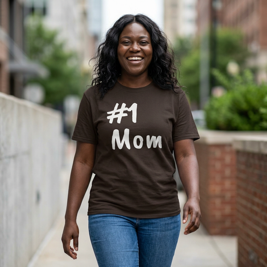 #1 Mom Unisex Softstyle 'Especially for Mom' Cozy T-shirt