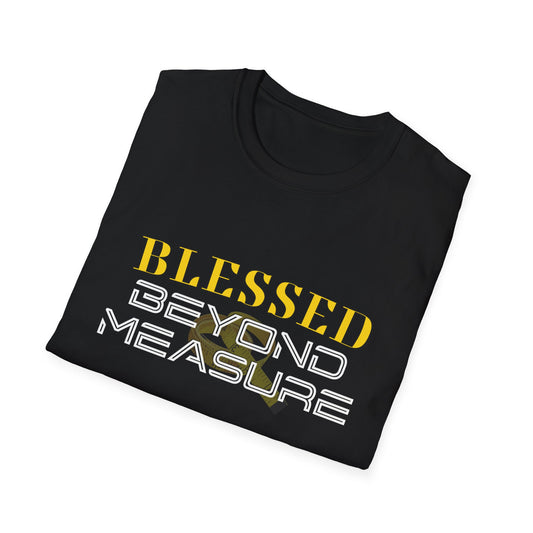 Blessed Beyone Measure Inspirational Tee can be a gift for self or someone special.