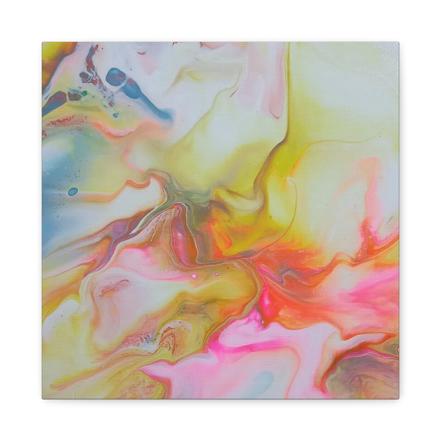 Acrylic Pouring Art  - Beautiful Pastels - Stretched Wall Decor