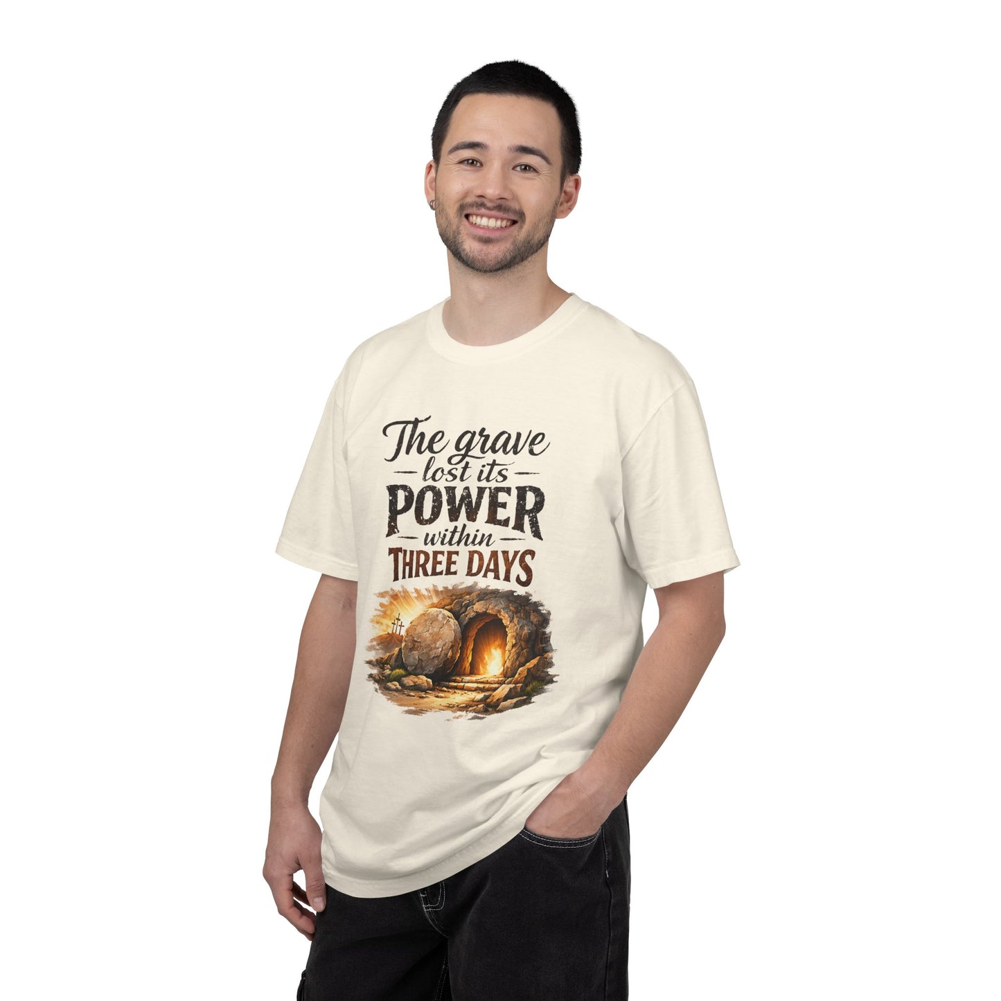 Resurrection T-Shirt — “The Grave Lost Its Power Within Three Days” Resurrection Tee