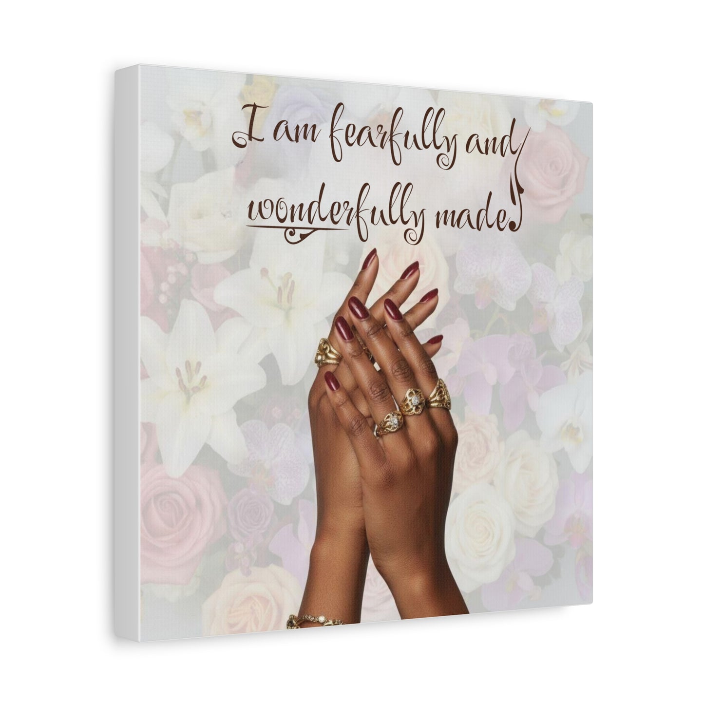Religious Canvas Print — Christian Inspirational Wall Art, Motivational Faith Gift for Her