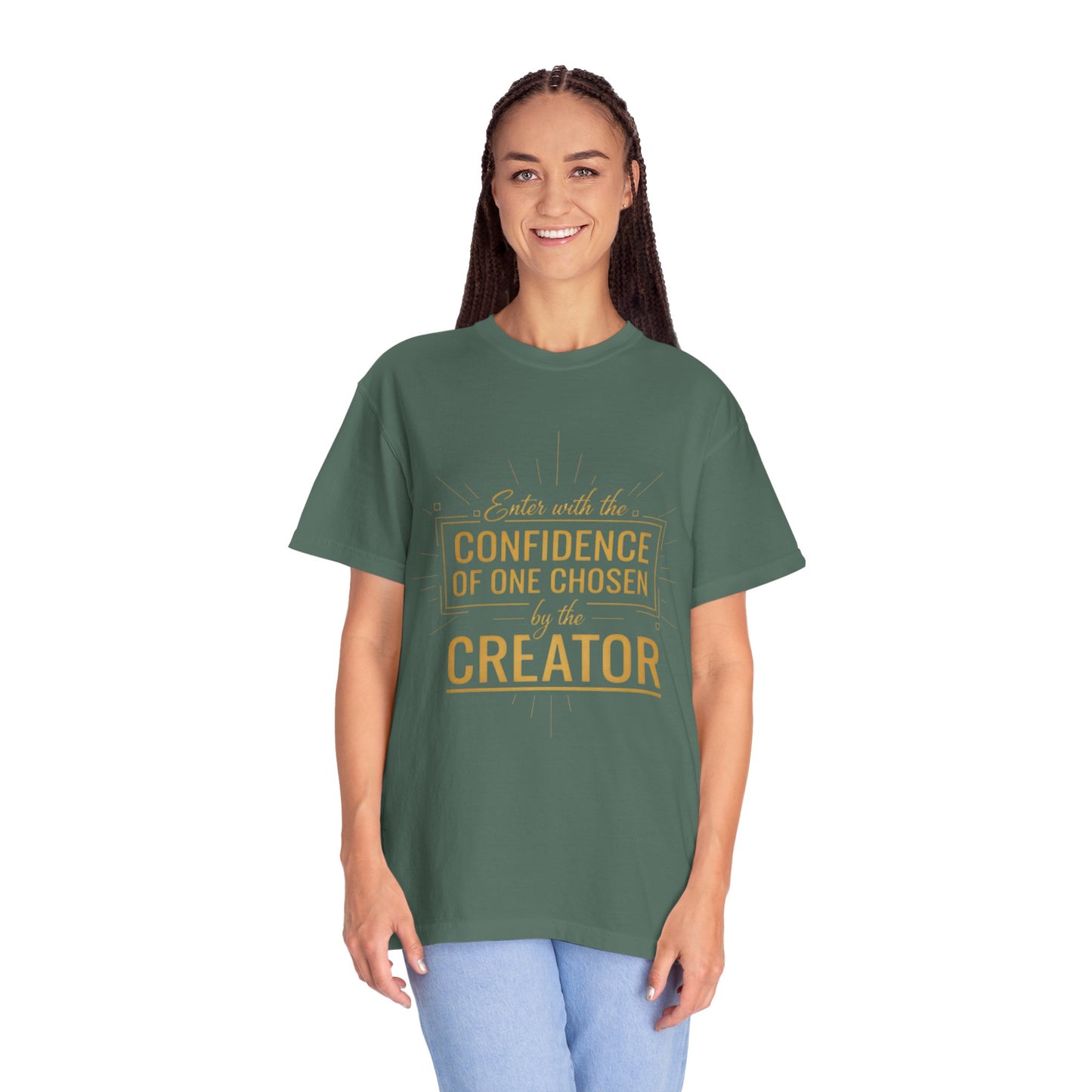 Christian Faith T-Shirt — Confidence of One Chosen by the Creator, Inspirational Unisex Tee