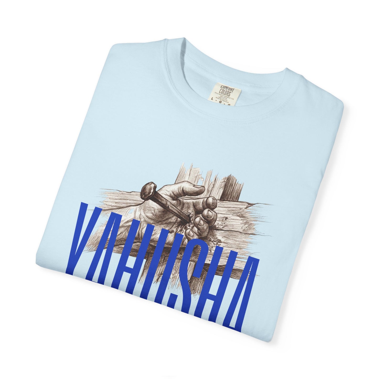 Yahusha Faith T-Shirt — Vintage Prayer Hands Graphic
