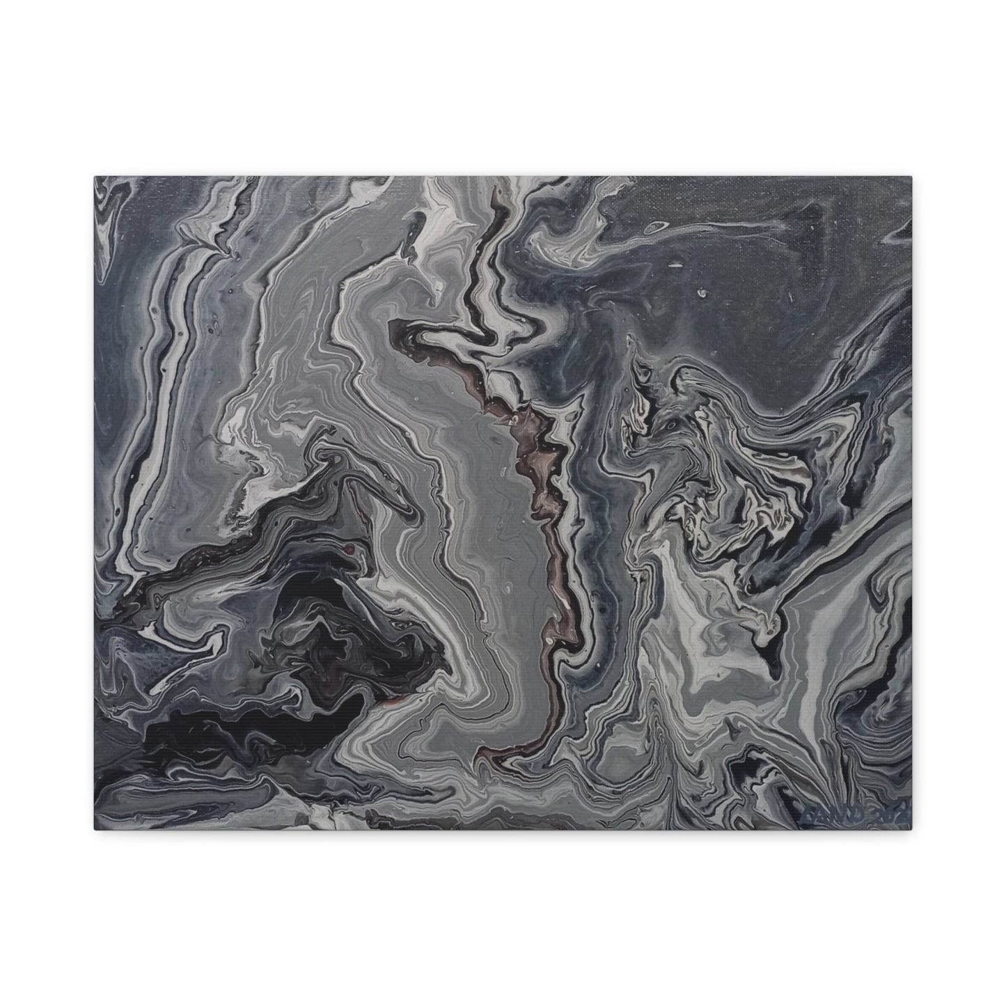 Modern Abstract Canvas Art - Stretched Matte 1.25"