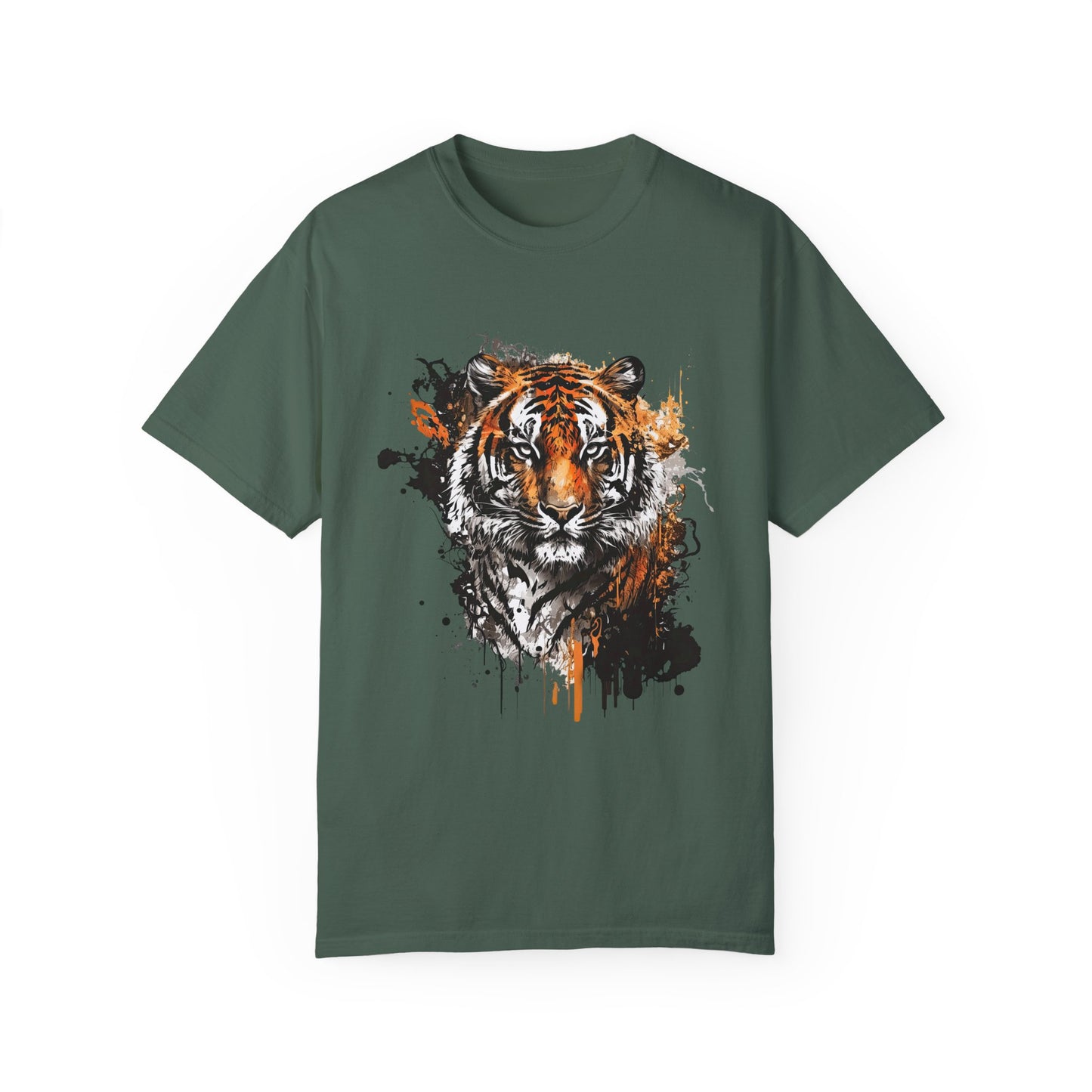 An abstract depiction of a tiger with vibrant colours Unisex T-Shirt