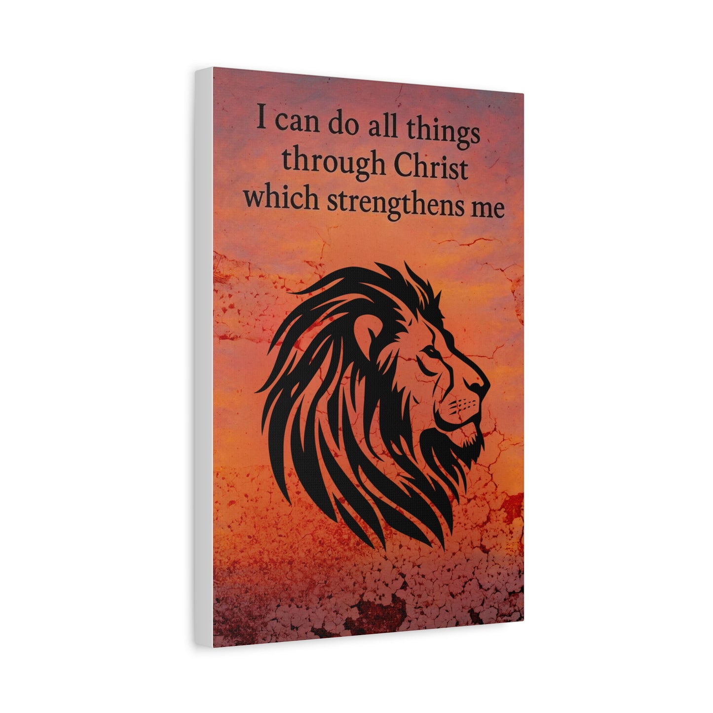 Inspirational Wall Art, Motivational Wall Decor, Christian Home Decor, Lion Artwork, Bible Verse Wall Art, Uplifting Gift