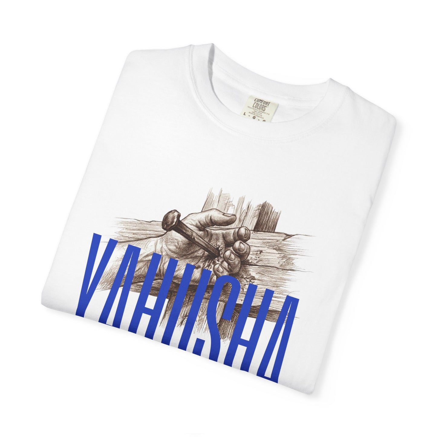 Yahusha Faith T-Shirt — Vintage Prayer Hands Graphic