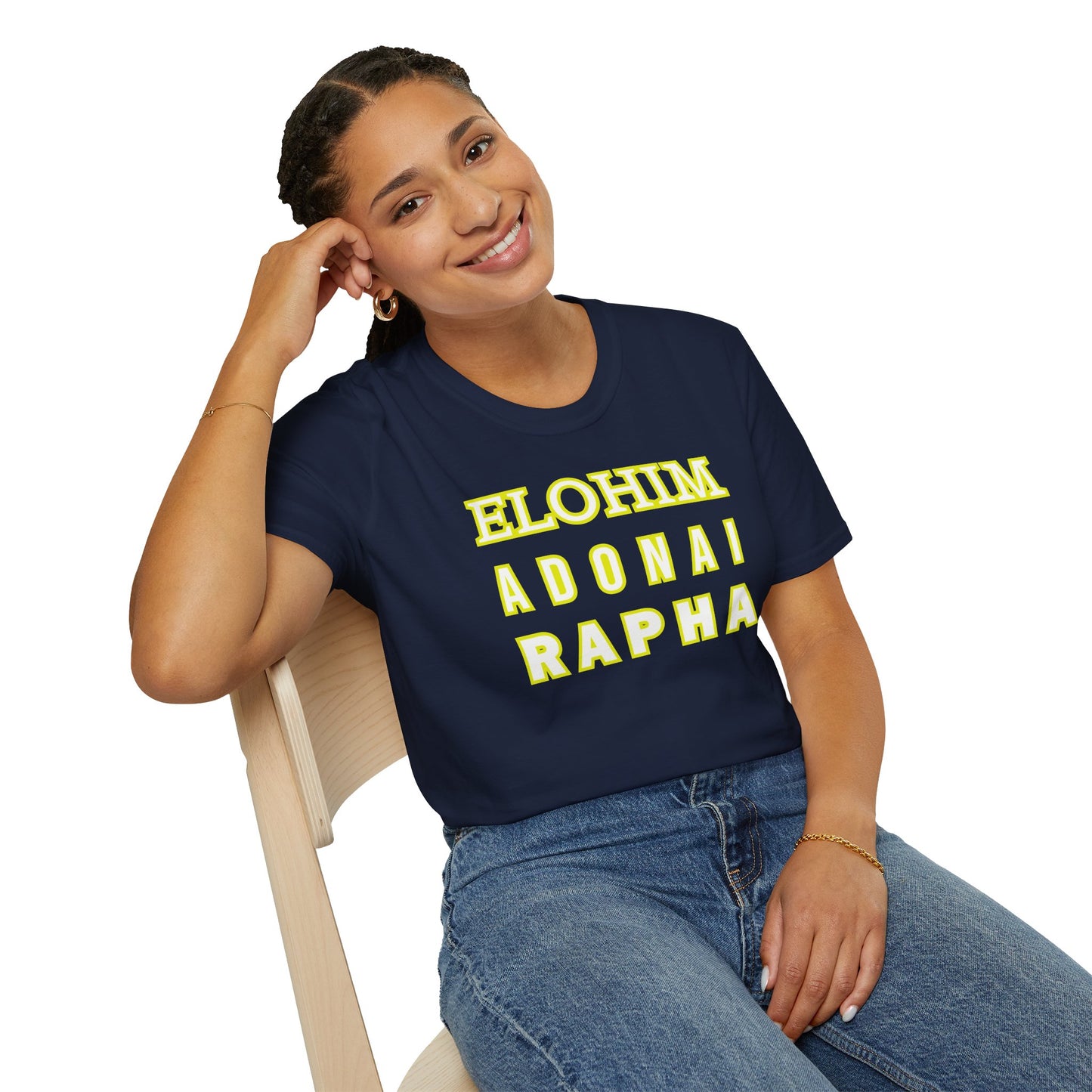 Inspirational Faith T-Shirt - Elohim Adonai Rapha Design