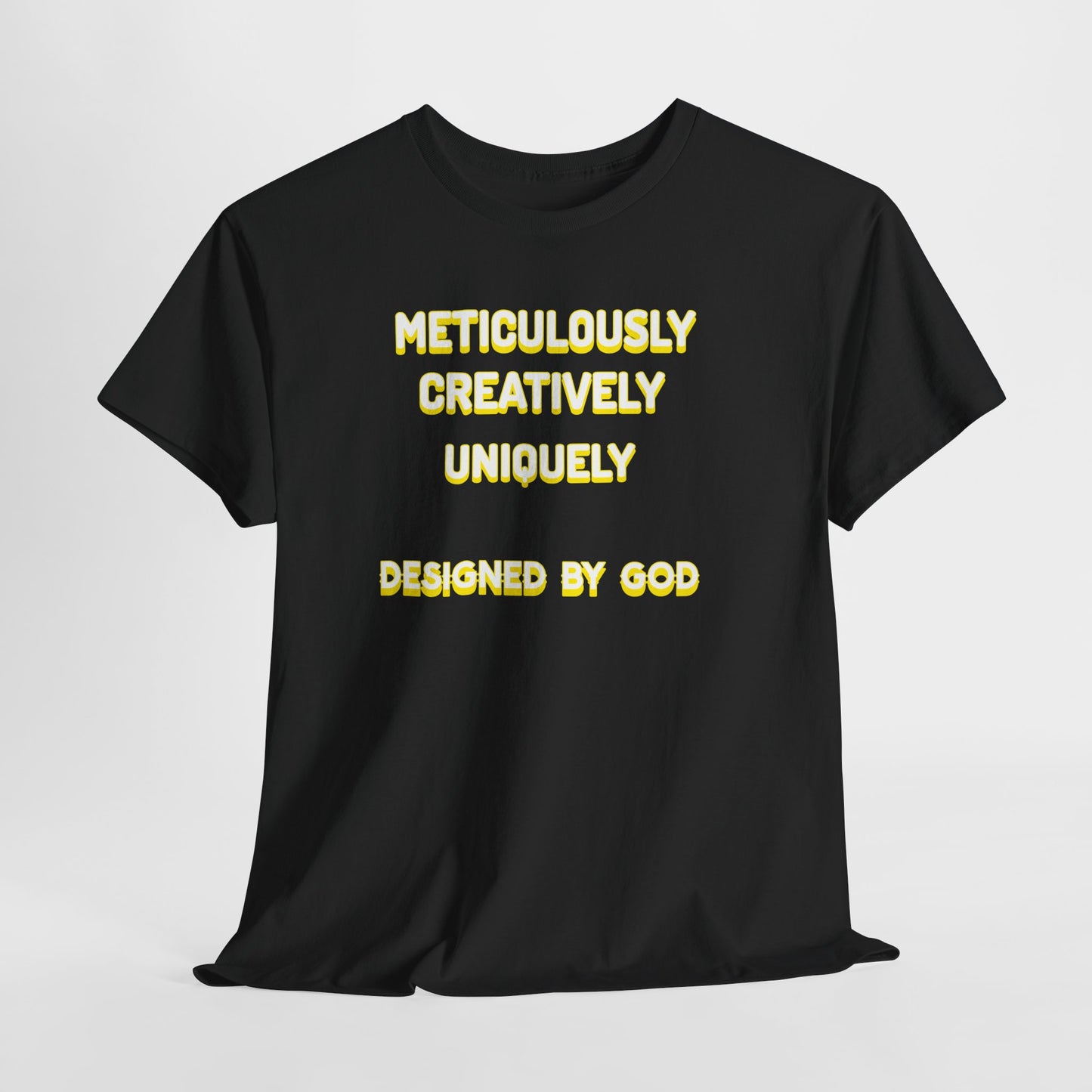 Unisex Heavy Cotton Tee - Designed by God - Creative & Unique Design